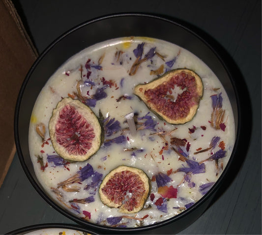 Wildflower Sprinkled Vanilla Fig Aromatherapy Candle