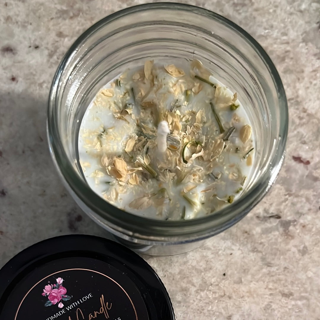 Wildflower Sprinkled Eucalyptus/Spearmint Aromatherapy Candle