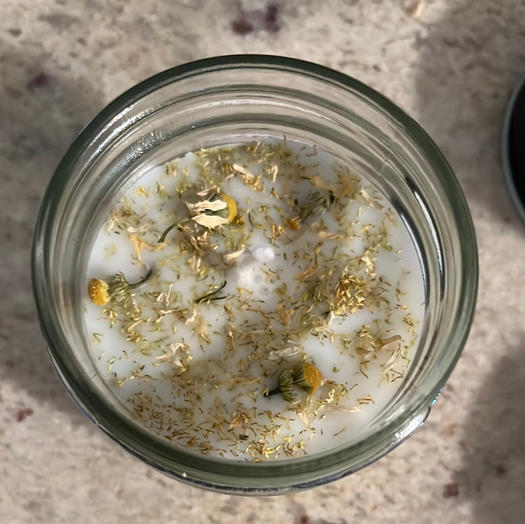 Wildflower Sprinkled Lemongrass Aromatherapy Candle